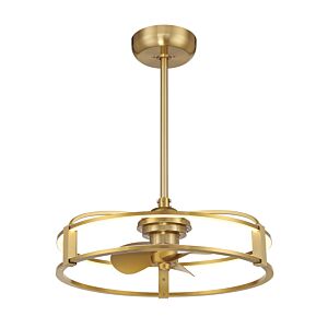 Vesta LED Fan D'Lier in Warm Brass by Savoy House