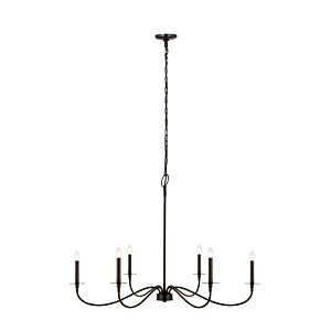 Z-Lite Arrington 6-Light Chandelier In Matte Black