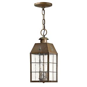 Hinkley Nantucket 2-Light Outdoor Light In Aged Brass