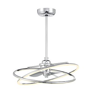 Dorado LED Fan D'Lier in Polished Chrome by Savoy House