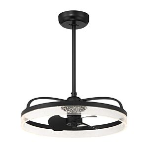 Lyria LED Fan D'Lier in Matte Black by Savoy House