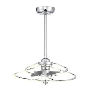 Hydra LED Fan D'Lier in Polished Chrome by Savoy House