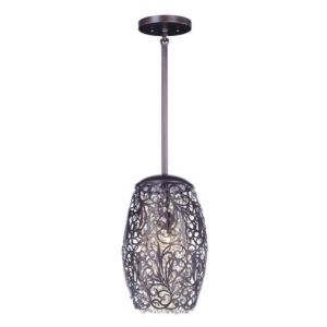 Arabesque One Light Mini Pendant in Oil Rubbed Bronze by Maxim