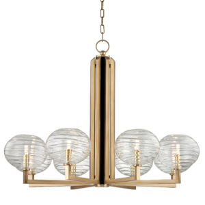  Breton Chandelier in Aged Brass