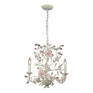 Heritage 3-Light Chandelier in Cream