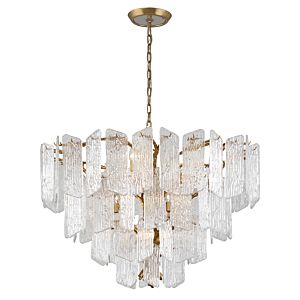  Piemonte Transitional Chandelier in Royal Gold