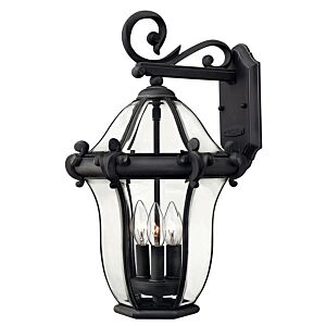 Hinkley San Clemente 3-Light Outdoor Light In Museum Black