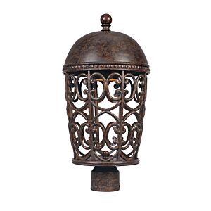 Amherst 1-Light Post Lantern in Burnt Umber