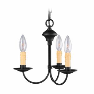 Heritage 3-Light Mini Chandelier in Black