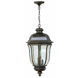 Harper 3-Light Outdoor Pendant in Peruvian Bronze Outdoor