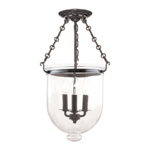  Hampton Ceiling Light in Historical Nickel