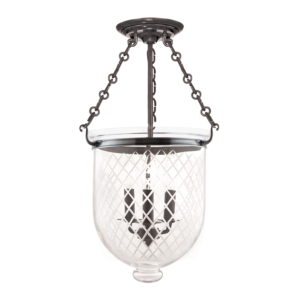  Hampton Ceiling Light in Historical Nickel