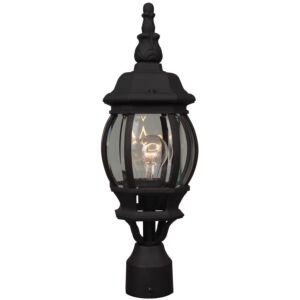 Craftmade French Style 20" Outdoor Post Light in Textured Matte Black