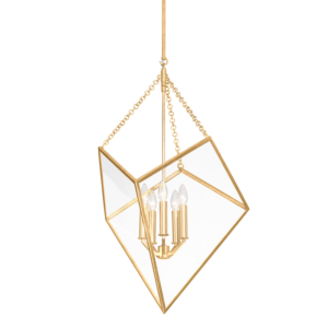 Brookfield 5-Light Lantern in Vintage Gold Leaf