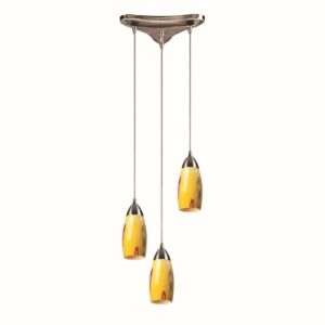 Milan  Pendant in Satin Nickel by ELK Home