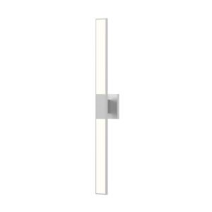 Planes LED Wall Sconce in Bright Satin Aluminum by Sonneman