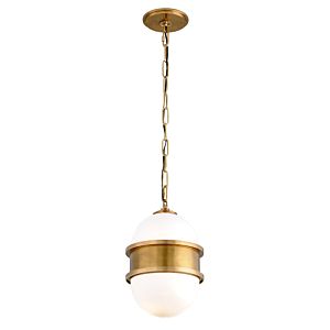 Broomley One Light Pendant in Vintage Brass by Corbett Lighting