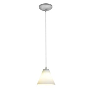 Martini LED Pendant in Brushed Steel by Access