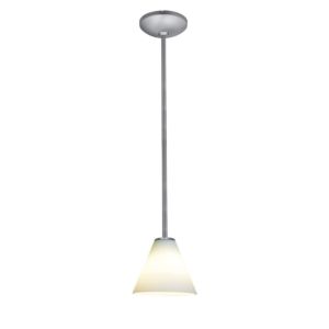 Martini One Light Pendant in Brushed Steel by Access