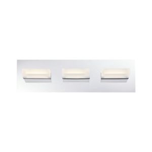 Eurofase Olson 3-Light Bathroom Vanity Light in Chrome