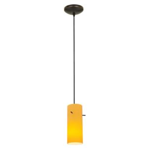 Cylinder LED Pendant in Oil Rubbed Bronze by Access