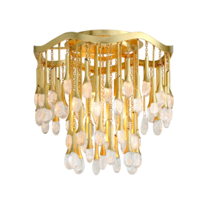  Kiara Ceiling Light in Gold Leaf