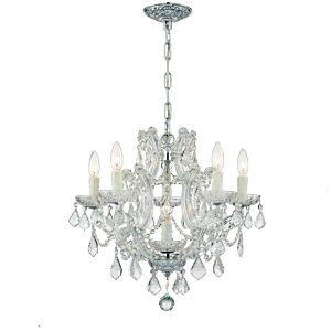 Maria Theresa 6-Light Mini Chandelier in Polished Chrome