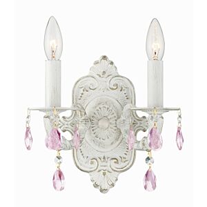 Paris Market Two Light Wall Sconce in Antique White by Crystorama