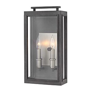 Hinkley Sutcliffe 2-Light Outdoor Light In Aged Zinc