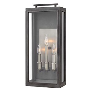 Hinkley Sutcliffe 3-Light Outdoor Light In Aged Zinc