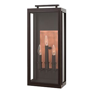 Hinkley Sutcliffe 3-Light Outdoor Light In Oil Rubbed Bronze