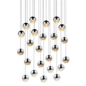 Sonneman Grapes 26.25 Inch 24 Light LED Pendant in Polished Chrome