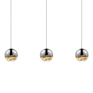 Grapes LED Pendant in Polished Chrome by Sonneman