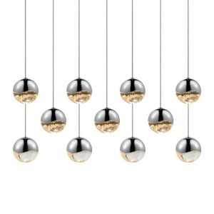 Grapes LED Pendant in Polished Chrome by Sonneman