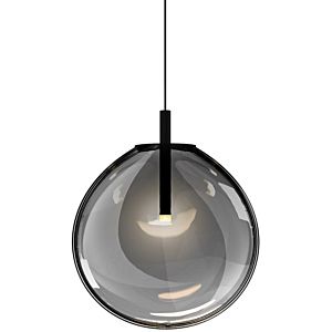 Cantina LED Pendant in Satin Black by Sonneman