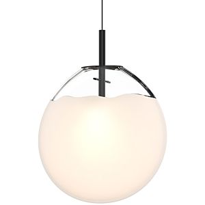 Cantina LED Pendant in Satin Black by Sonneman