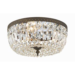 Ceiling Mount 3-Light Flush Mount in English Bronze