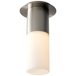 Pilar LED Ceiling Mount in Satin Nickel by Oxygen