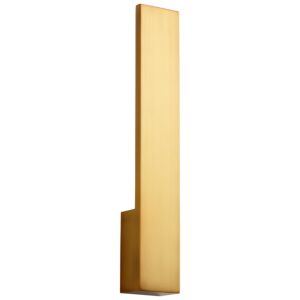 Icon LED Wall Sconce in Aged Brass by Oxygen