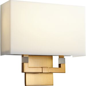 Chameleon LED Wall Sconce in Aged Brass by Oxygen