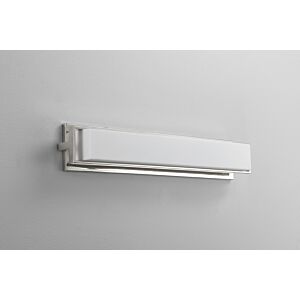 Plato LED Vanity in Polished Nickel by Oxygen