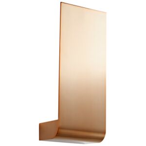 Halo LED Wall Sconce in Satin Copper by Oxygen