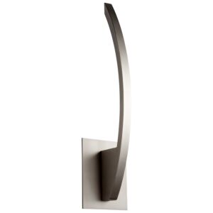 Bolo LED Wall Sconce in Satin Nickel by Oxygen