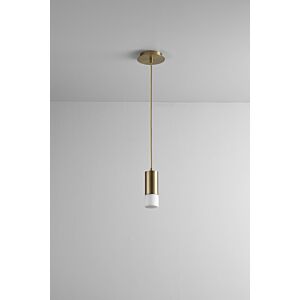 Magneta LED Pendant in Aged Brass by Oxygen