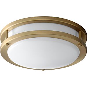 Oracle LED Ceiling Mount in Aged Brass by Oxygen