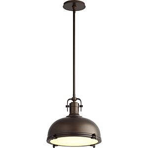 Vida LED Pendant in Oiled Bronze by Oxygen