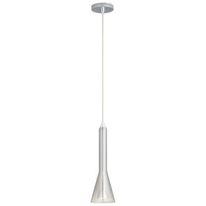 Liberty LED Pendant in Polished Chrome W Smoke Ombre by Oxygen