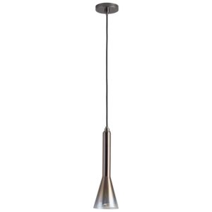 Liberty LED Pendant in Gunmetal W Coffee Ombre by Oxygen