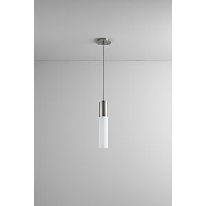 Magnum LED Pendant in Satin Nickel by Oxygen