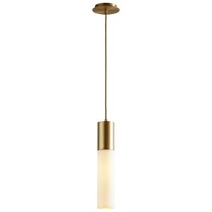 Magnum LED Pendant in Aged Brass by Oxygen